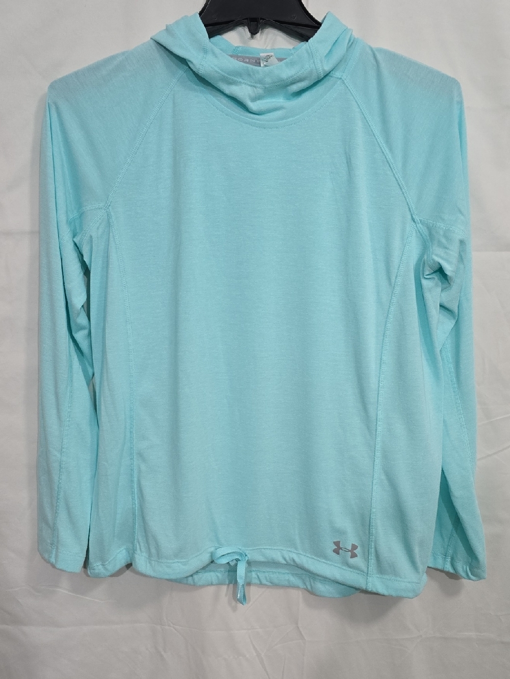 Under Armour Threadborne Heat Gear Women's Lg Loose Fit Aqua Hoodie